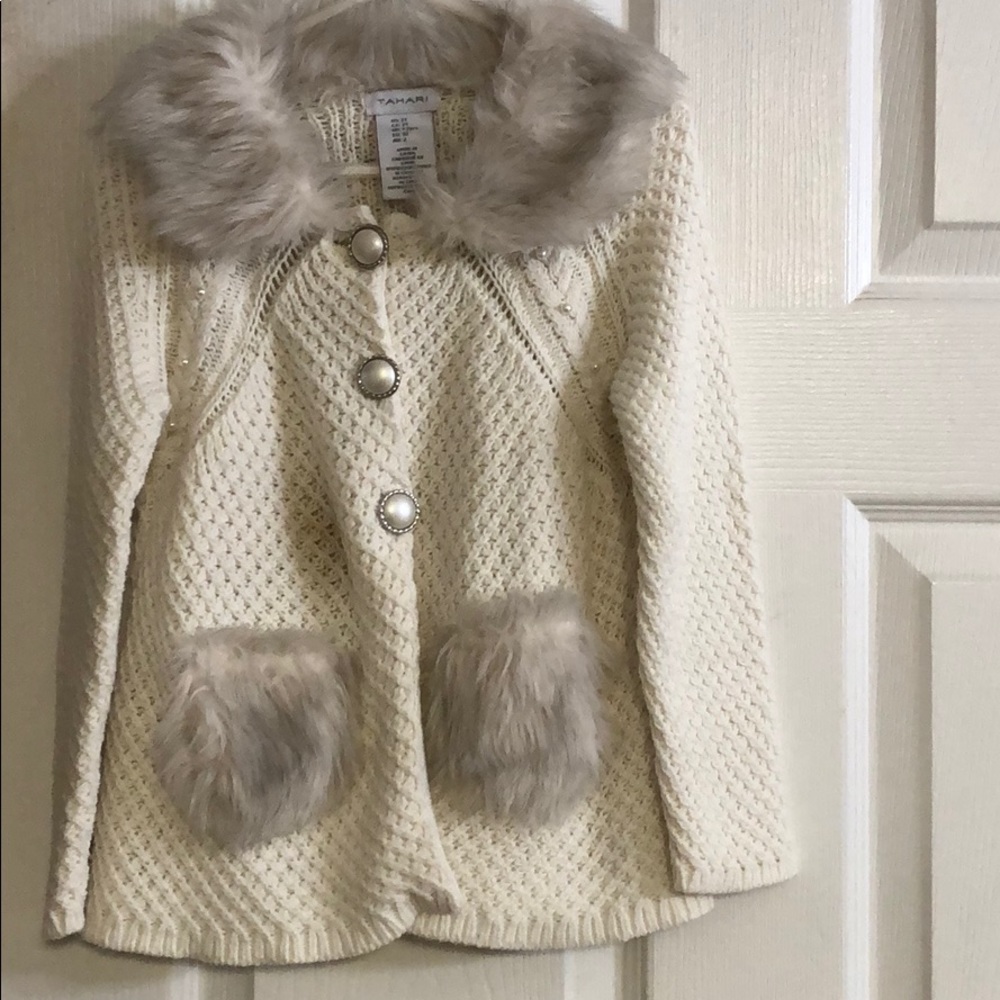 Size 2 sweater coat by Tahiti